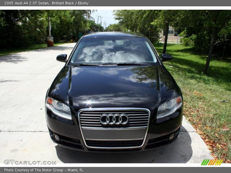 Brilliant Black / Ebony 2005 Audi A4 2.0T Sedan