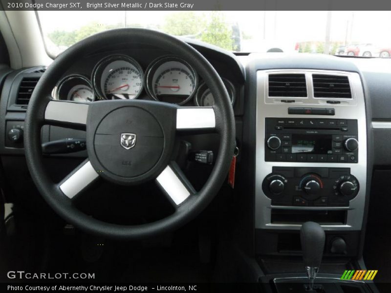 Bright Silver Metallic / Dark Slate Gray 2010 Dodge Charger SXT