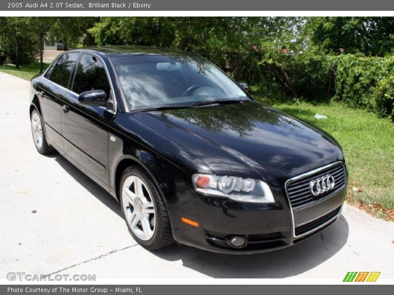 Brilliant Black / Ebony 2005 Audi A4 2.0T Sedan