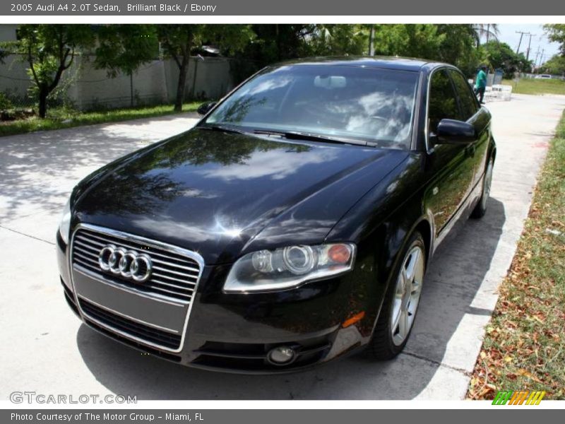Brilliant Black / Ebony 2005 Audi A4 2.0T Sedan