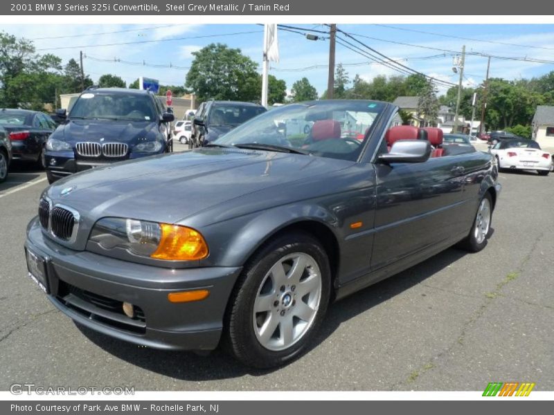 Steel Grey Metallic / Tanin Red 2001 BMW 3 Series 325i Convertible
