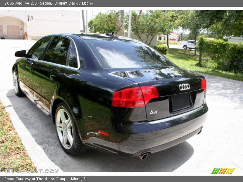 Brilliant Black / Ebony 2005 Audi A4 2.0T Sedan