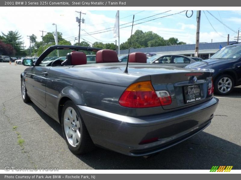 Steel Grey Metallic / Tanin Red 2001 BMW 3 Series 325i Convertible