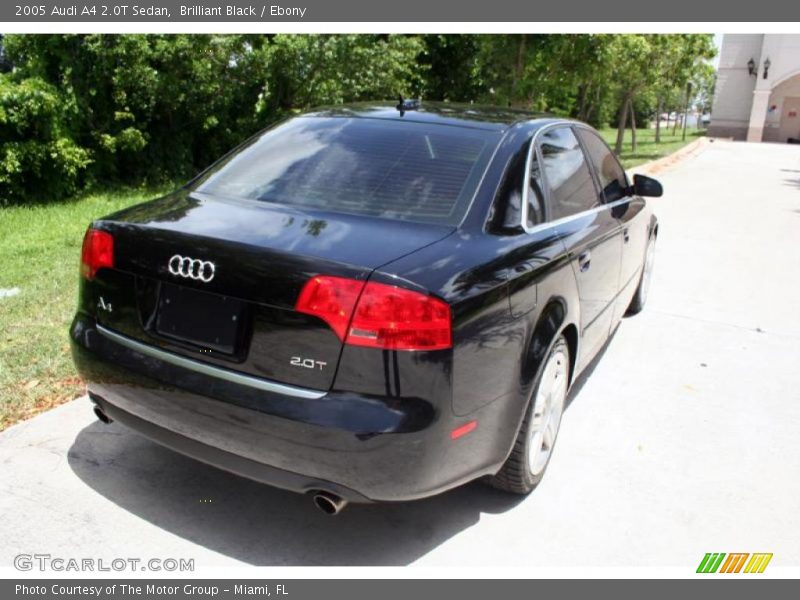 Brilliant Black / Ebony 2005 Audi A4 2.0T Sedan