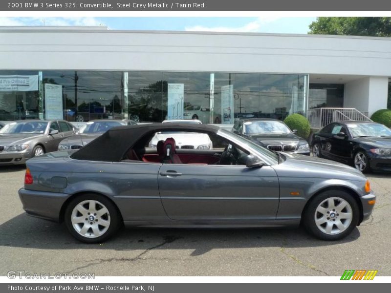 Steel Grey Metallic / Tanin Red 2001 BMW 3 Series 325i Convertible