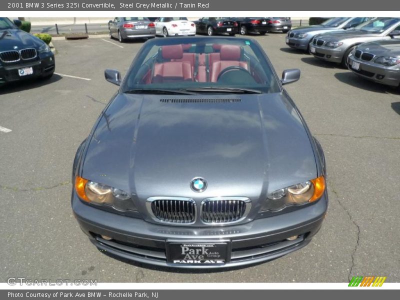 Steel Grey Metallic / Tanin Red 2001 BMW 3 Series 325i Convertible