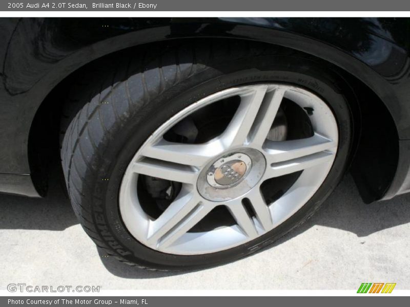 Brilliant Black / Ebony 2005 Audi A4 2.0T Sedan