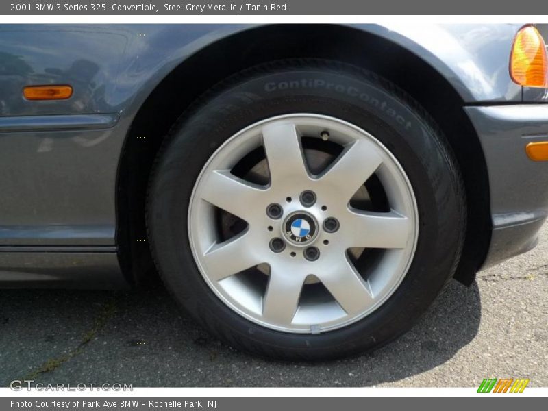 Steel Grey Metallic / Tanin Red 2001 BMW 3 Series 325i Convertible