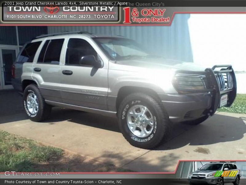 Silverstone Metallic / Agate 2001 Jeep Grand Cherokee Laredo 4x4