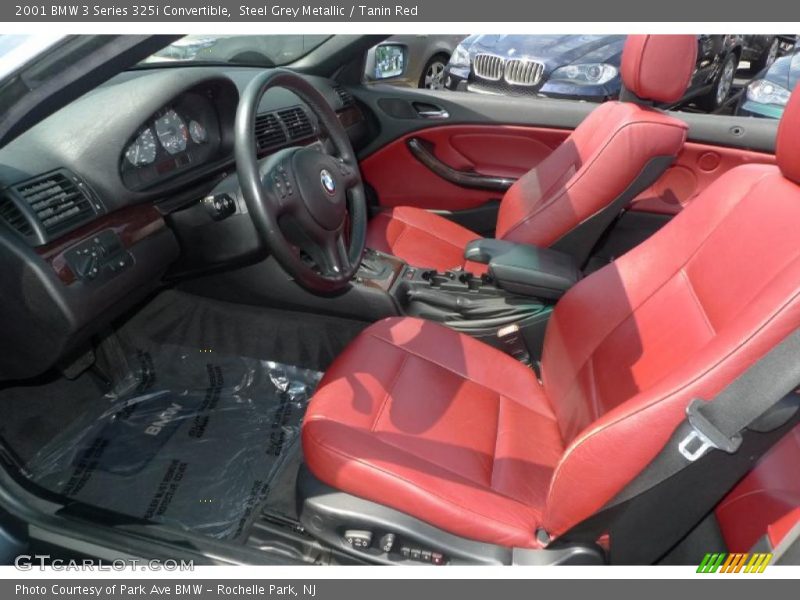 Steel Grey Metallic / Tanin Red 2001 BMW 3 Series 325i Convertible