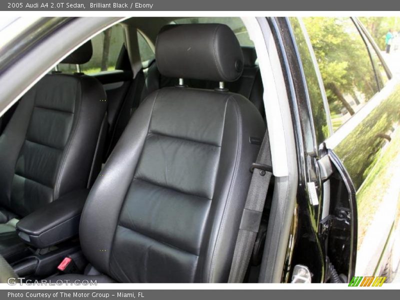 Brilliant Black / Ebony 2005 Audi A4 2.0T Sedan