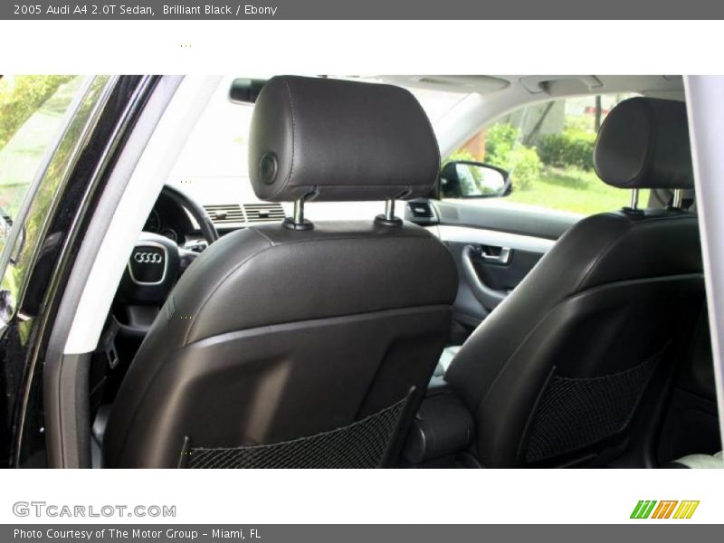 Brilliant Black / Ebony 2005 Audi A4 2.0T Sedan