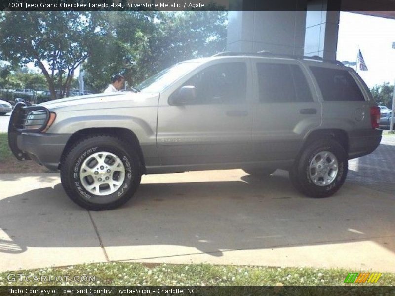 Silverstone Metallic / Agate 2001 Jeep Grand Cherokee Laredo 4x4