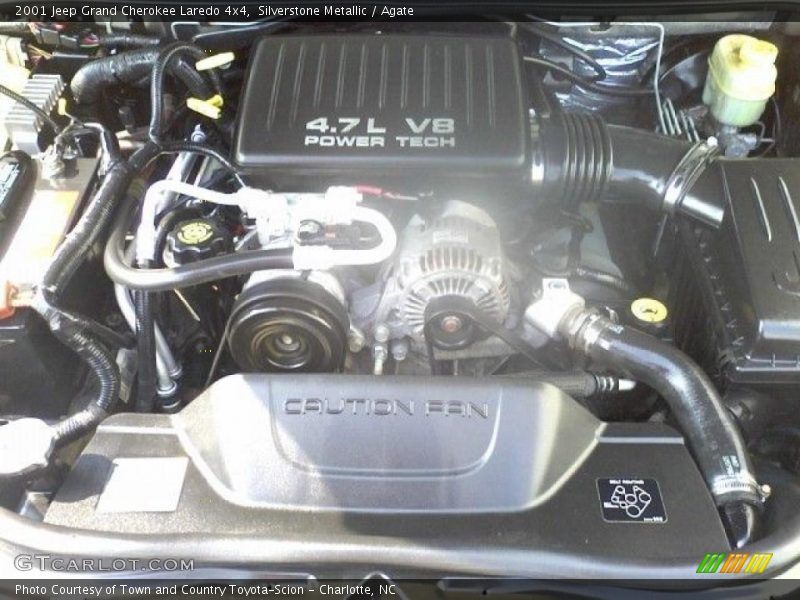 Silverstone Metallic / Agate 2001 Jeep Grand Cherokee Laredo 4x4