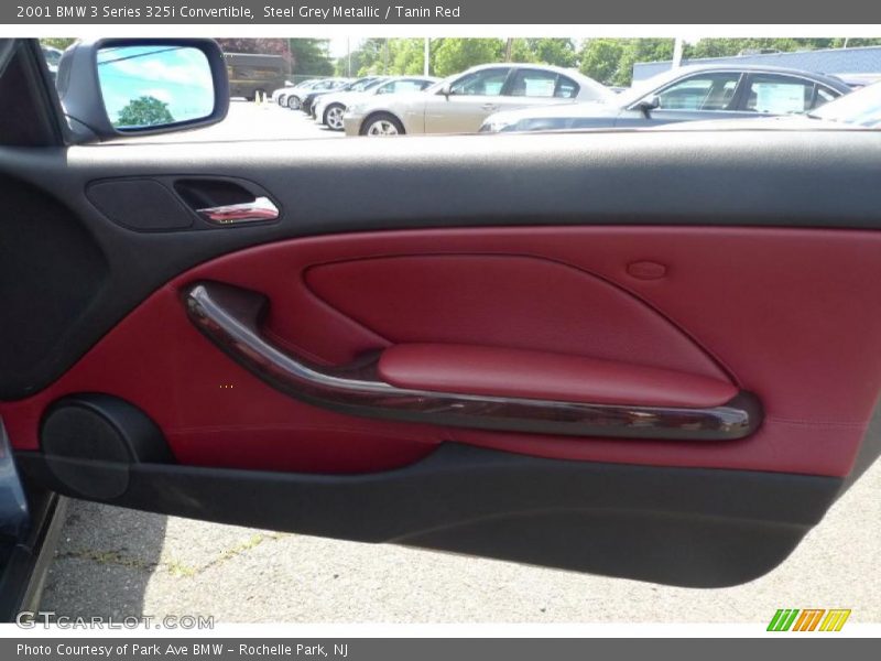 Steel Grey Metallic / Tanin Red 2001 BMW 3 Series 325i Convertible