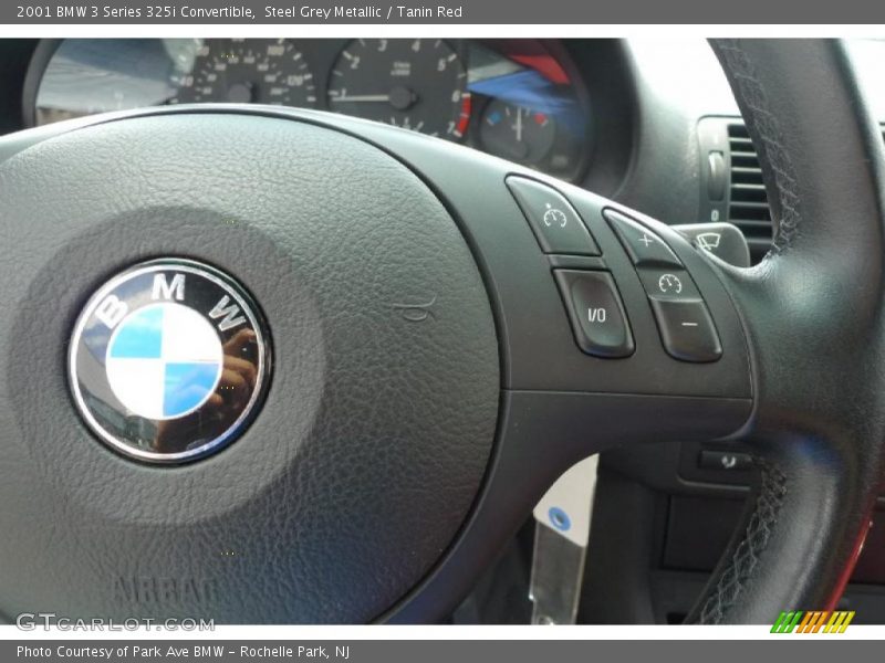 Steel Grey Metallic / Tanin Red 2001 BMW 3 Series 325i Convertible