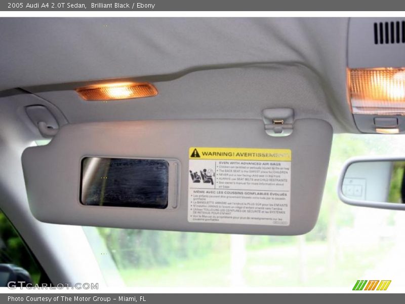 Brilliant Black / Ebony 2005 Audi A4 2.0T Sedan