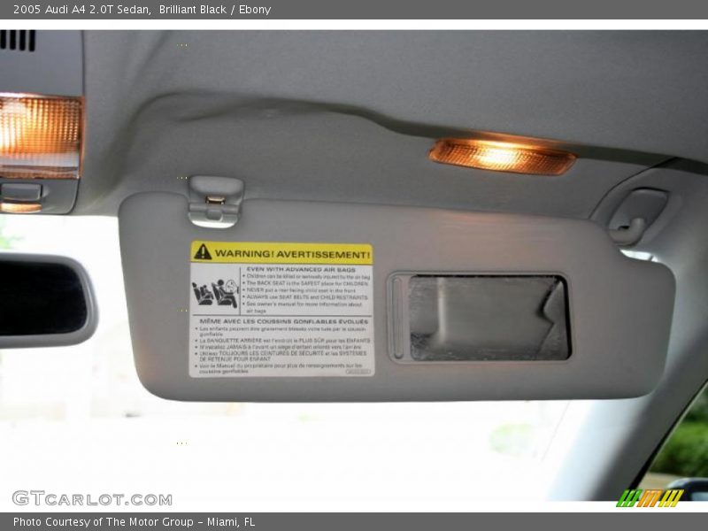 Brilliant Black / Ebony 2005 Audi A4 2.0T Sedan