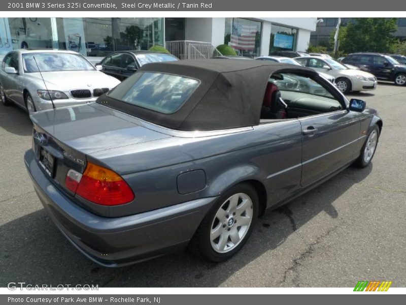 Steel Grey Metallic / Tanin Red 2001 BMW 3 Series 325i Convertible