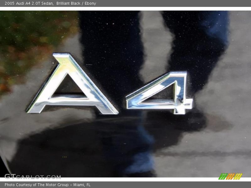 Brilliant Black / Ebony 2005 Audi A4 2.0T Sedan