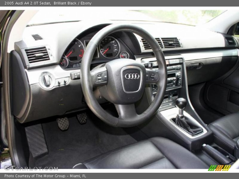 Brilliant Black / Ebony 2005 Audi A4 2.0T Sedan
