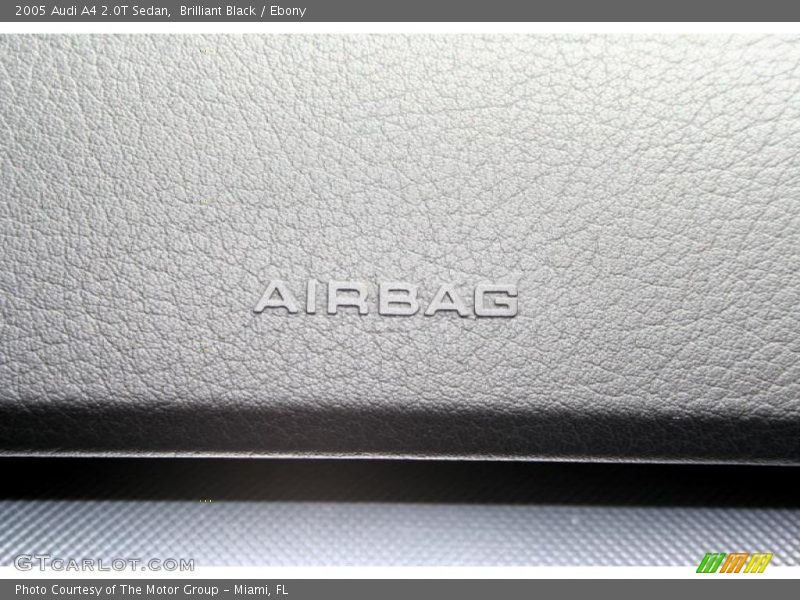 Brilliant Black / Ebony 2005 Audi A4 2.0T Sedan
