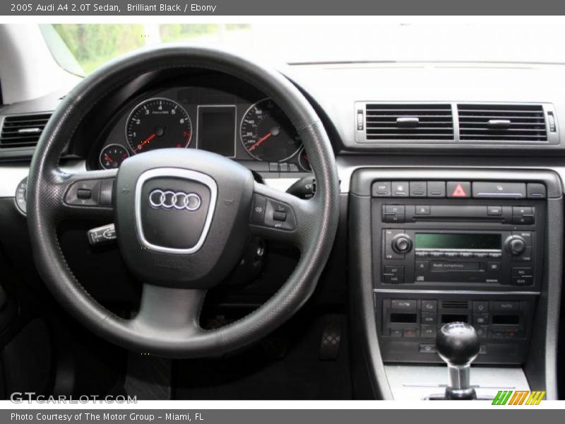 Brilliant Black / Ebony 2005 Audi A4 2.0T Sedan