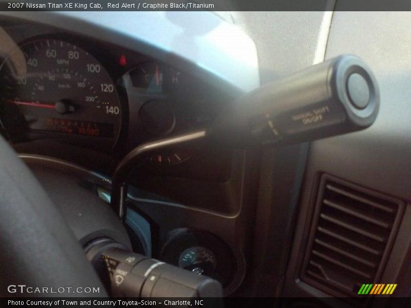 Red Alert / Graphite Black/Titanium 2007 Nissan Titan XE King Cab