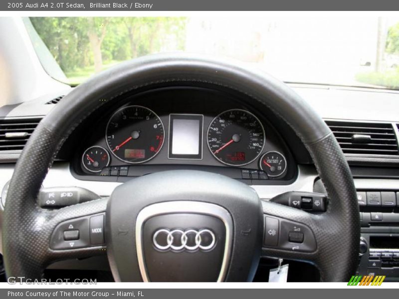 Brilliant Black / Ebony 2005 Audi A4 2.0T Sedan
