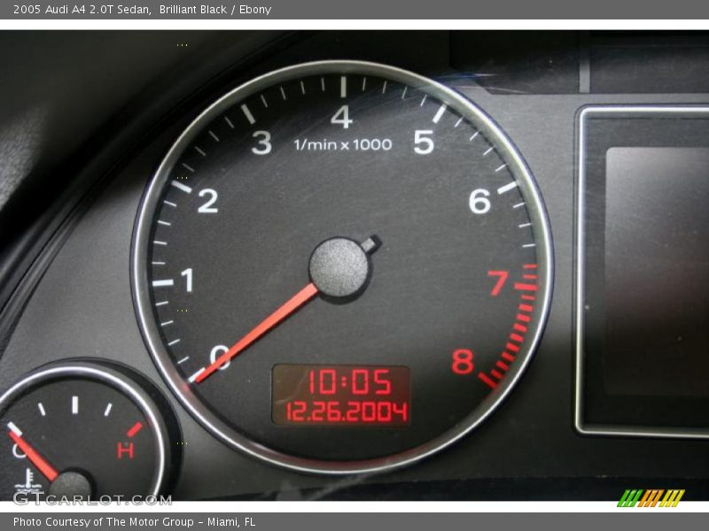 Brilliant Black / Ebony 2005 Audi A4 2.0T Sedan