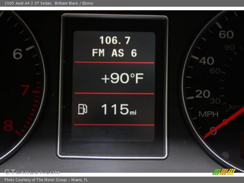 Brilliant Black / Ebony 2005 Audi A4 2.0T Sedan