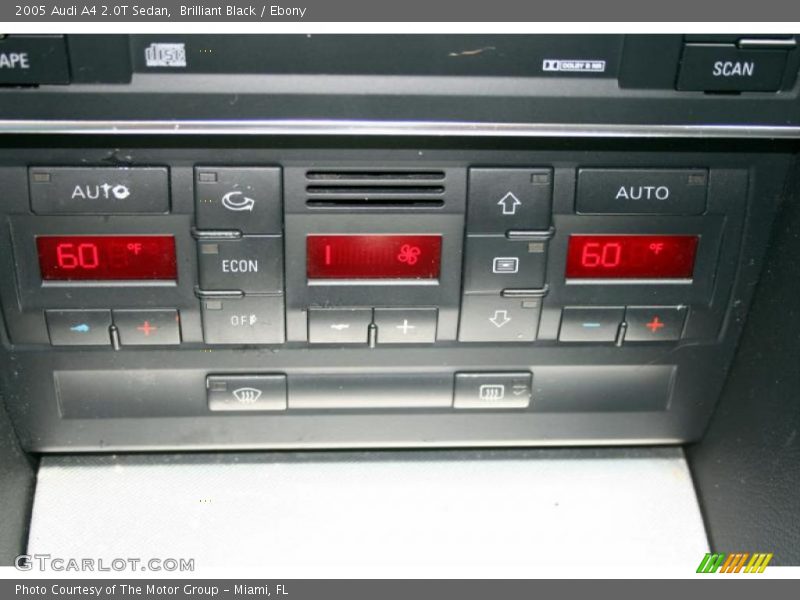 Brilliant Black / Ebony 2005 Audi A4 2.0T Sedan