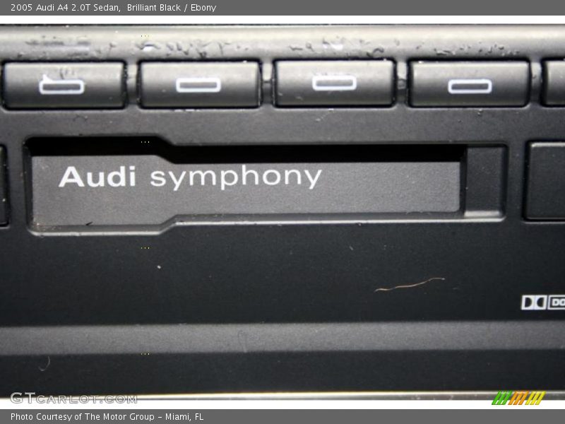 Brilliant Black / Ebony 2005 Audi A4 2.0T Sedan