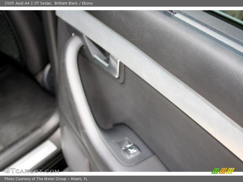 Brilliant Black / Ebony 2005 Audi A4 2.0T Sedan