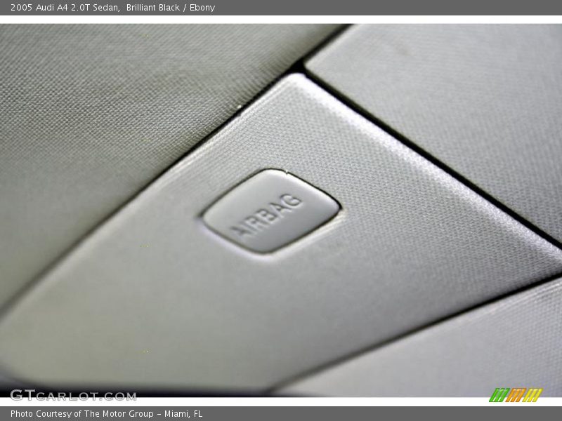 Brilliant Black / Ebony 2005 Audi A4 2.0T Sedan