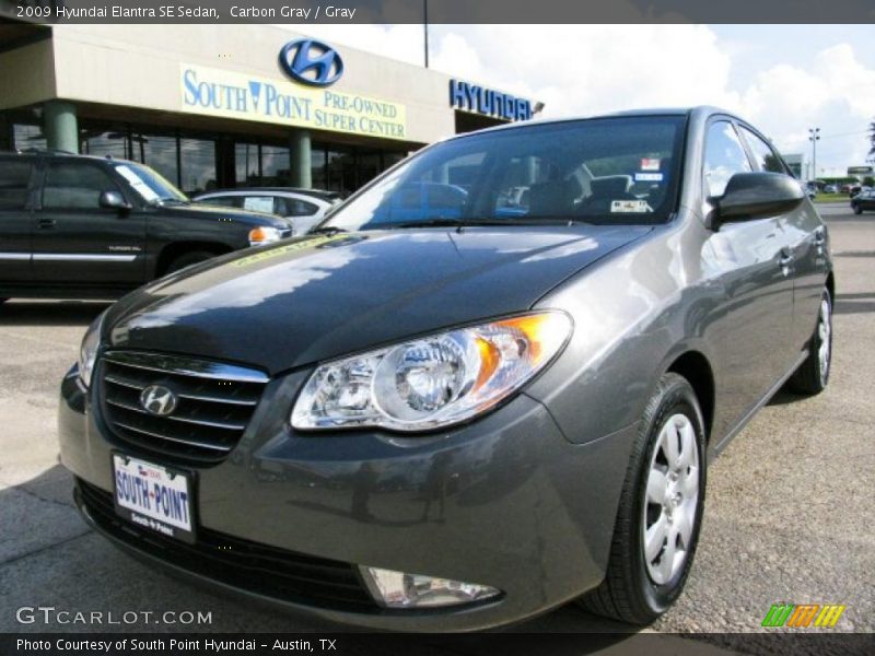 Carbon Gray / Gray 2009 Hyundai Elantra SE Sedan
