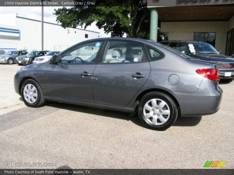 Carbon Gray / Gray 2009 Hyundai Elantra SE Sedan
