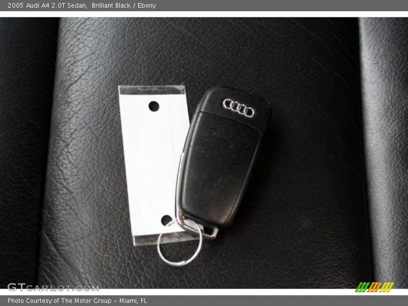 Brilliant Black / Ebony 2005 Audi A4 2.0T Sedan