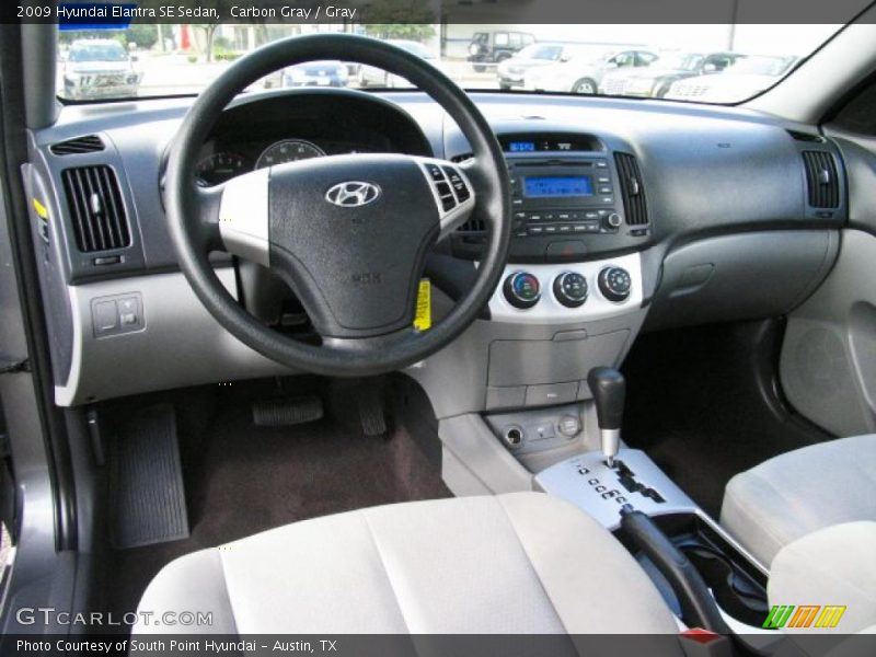 Carbon Gray / Gray 2009 Hyundai Elantra SE Sedan