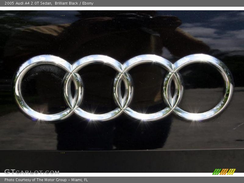 Brilliant Black / Ebony 2005 Audi A4 2.0T Sedan