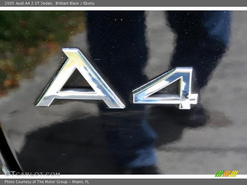 Brilliant Black / Ebony 2005 Audi A4 2.0T Sedan