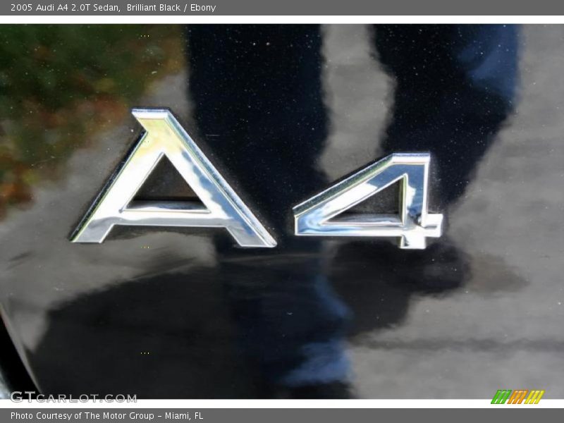 Brilliant Black / Ebony 2005 Audi A4 2.0T Sedan