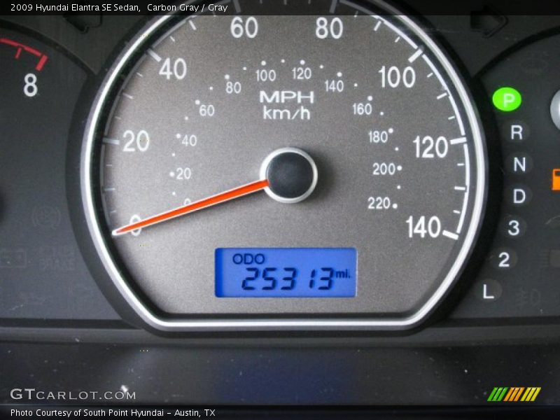 Carbon Gray / Gray 2009 Hyundai Elantra SE Sedan