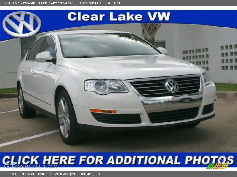 Candy White / Pure Beige 2008 Volkswagen Passat Komfort Sedan