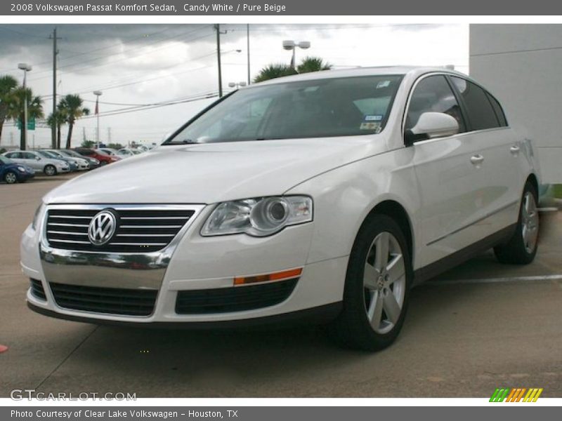 Candy White / Pure Beige 2008 Volkswagen Passat Komfort Sedan