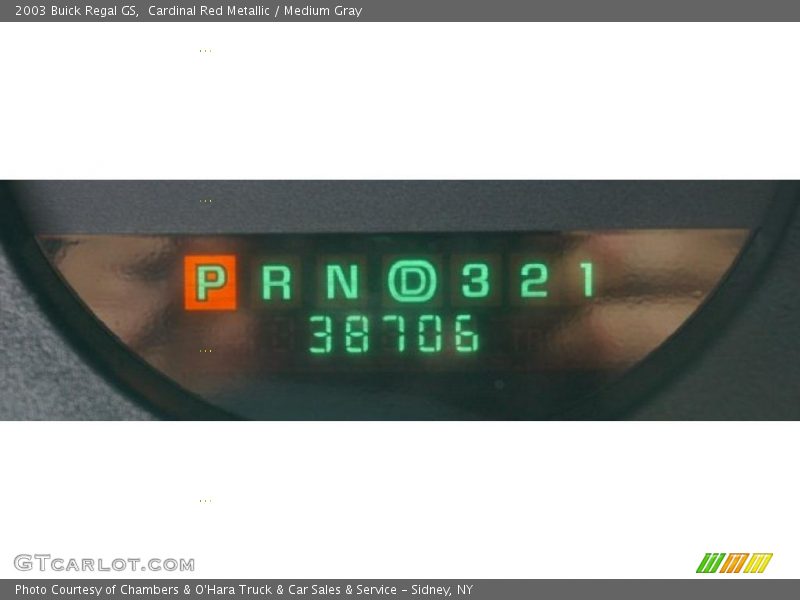 Cardinal Red Metallic / Medium Gray 2003 Buick Regal GS