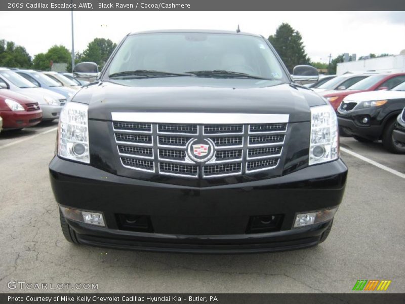 Black Raven / Cocoa/Cashmere 2009 Cadillac Escalade AWD