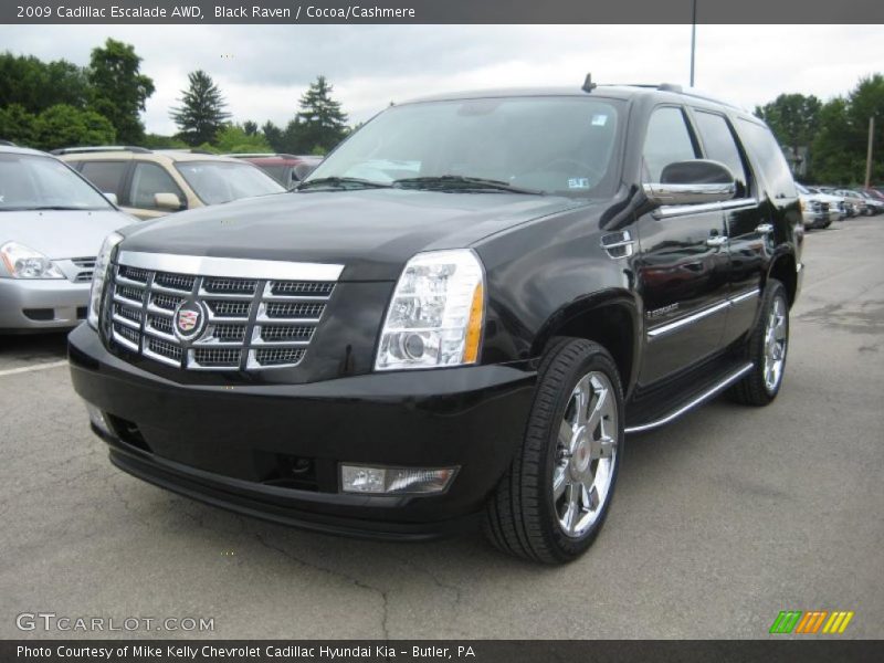 Black Raven / Cocoa/Cashmere 2009 Cadillac Escalade AWD