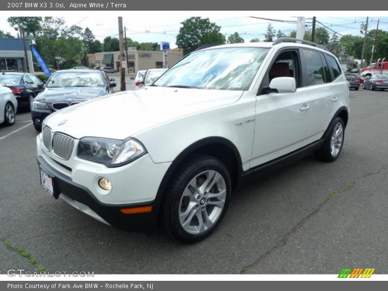 Alpine White / Terra 2007 BMW X3 3.0si