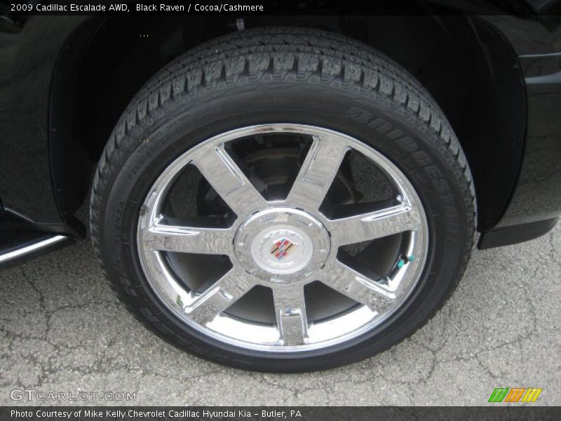 Black Raven / Cocoa/Cashmere 2009 Cadillac Escalade AWD